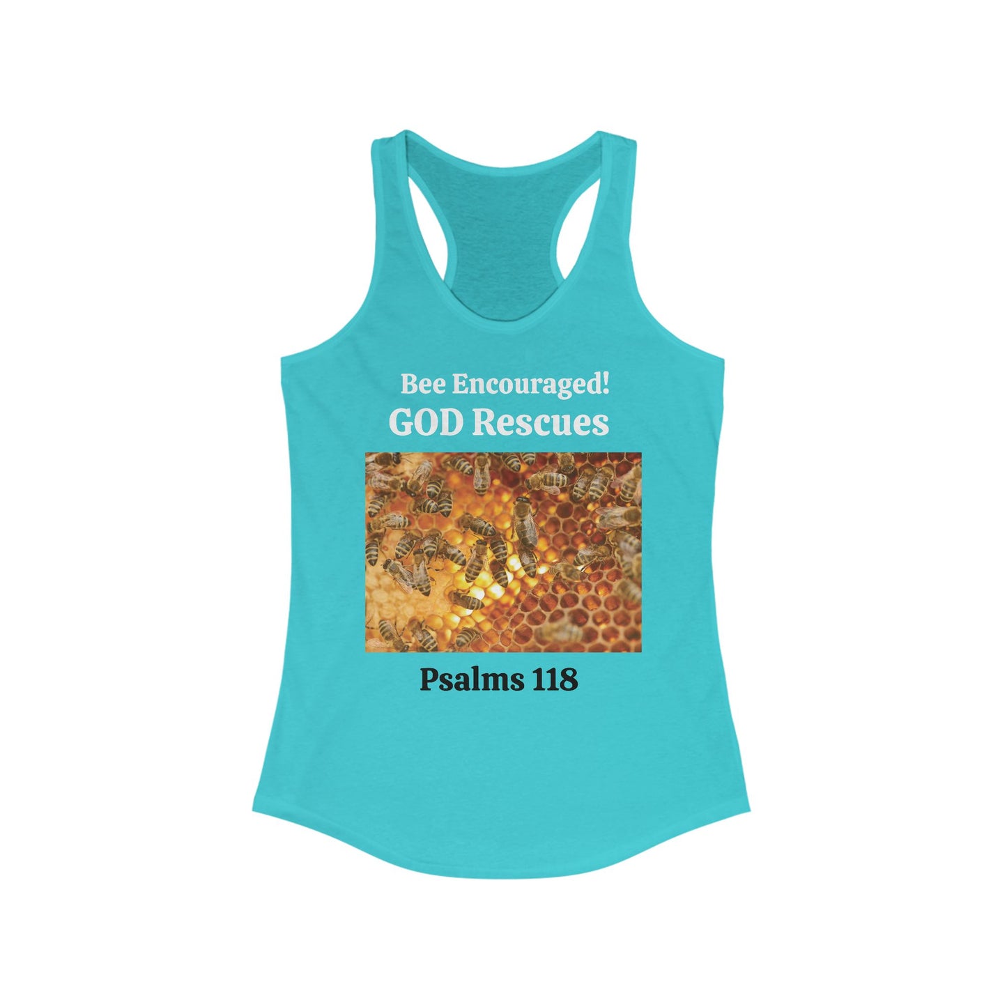 Women's Ideal Racerback Tank BEE ENCOURAGED