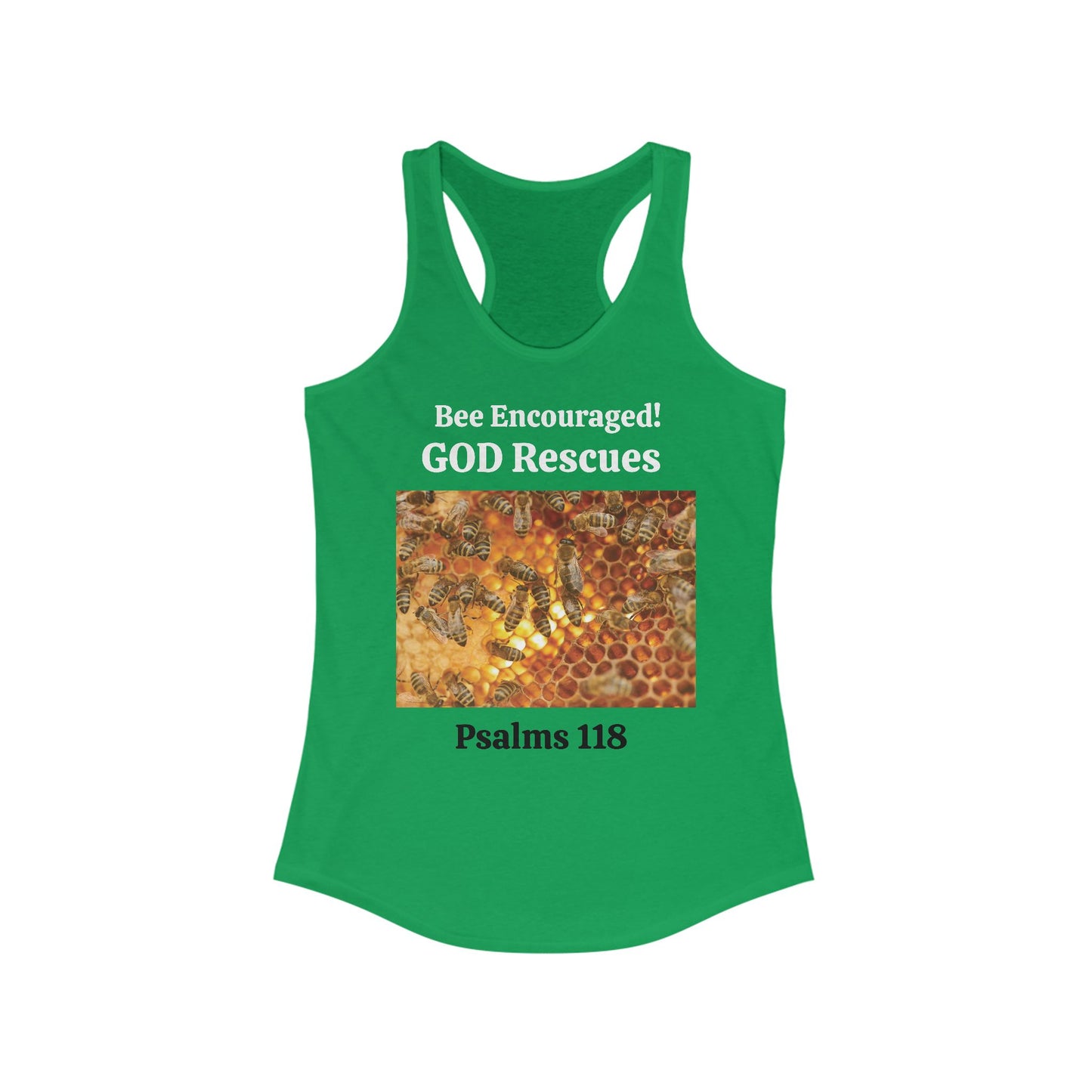 Women's Ideal Racerback Tank BEE ENCOURAGED