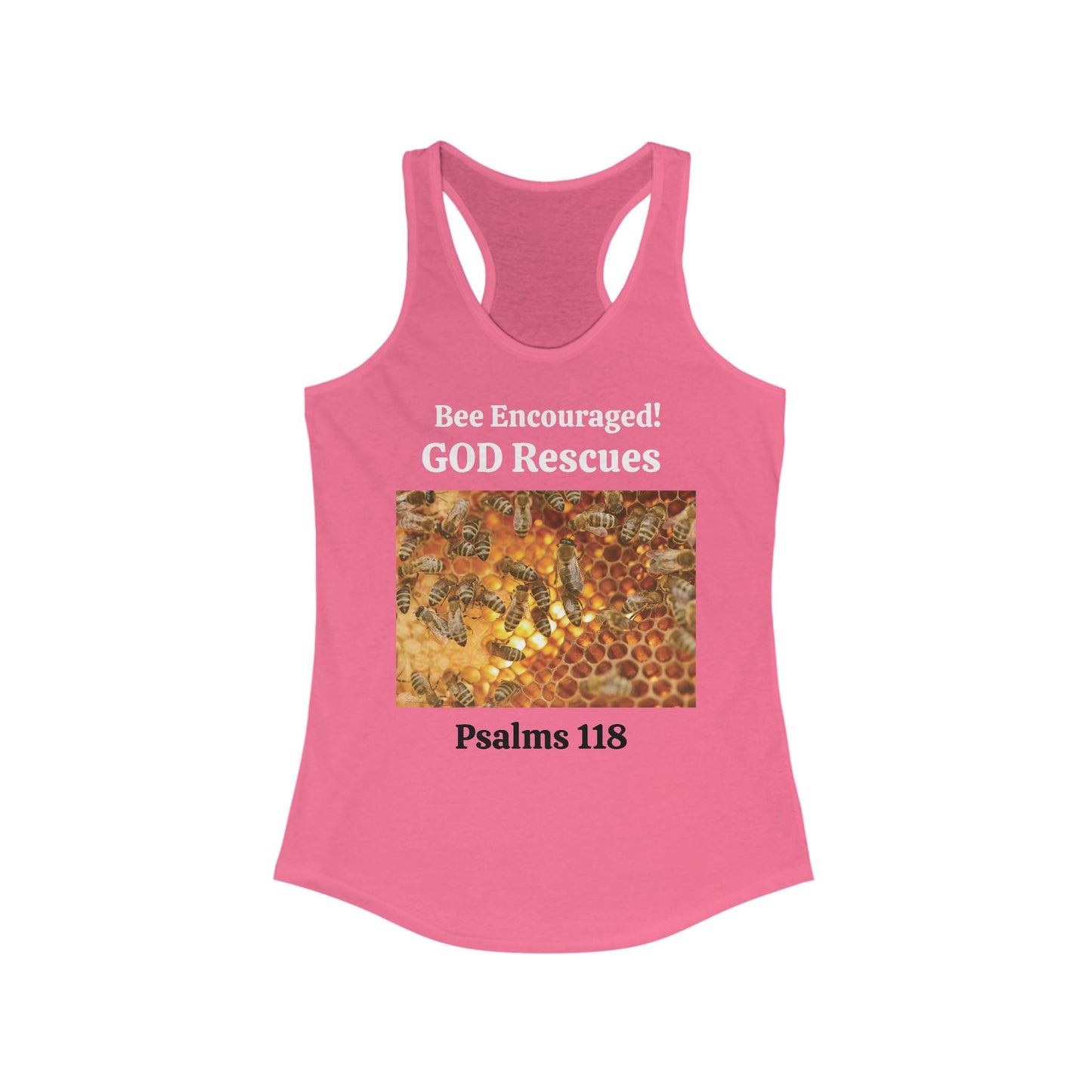 Women's Ideal Racerback Tank BEE ENCOURAGED