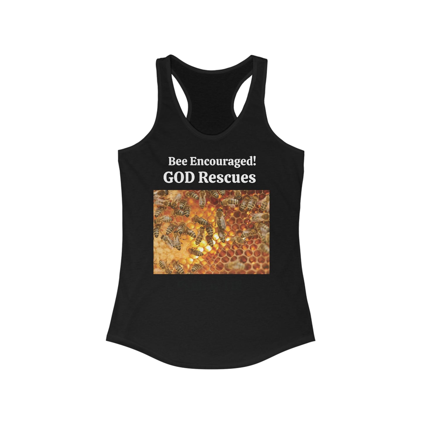 Women's Ideal Racerback Tank BEE ENCOURAGED
