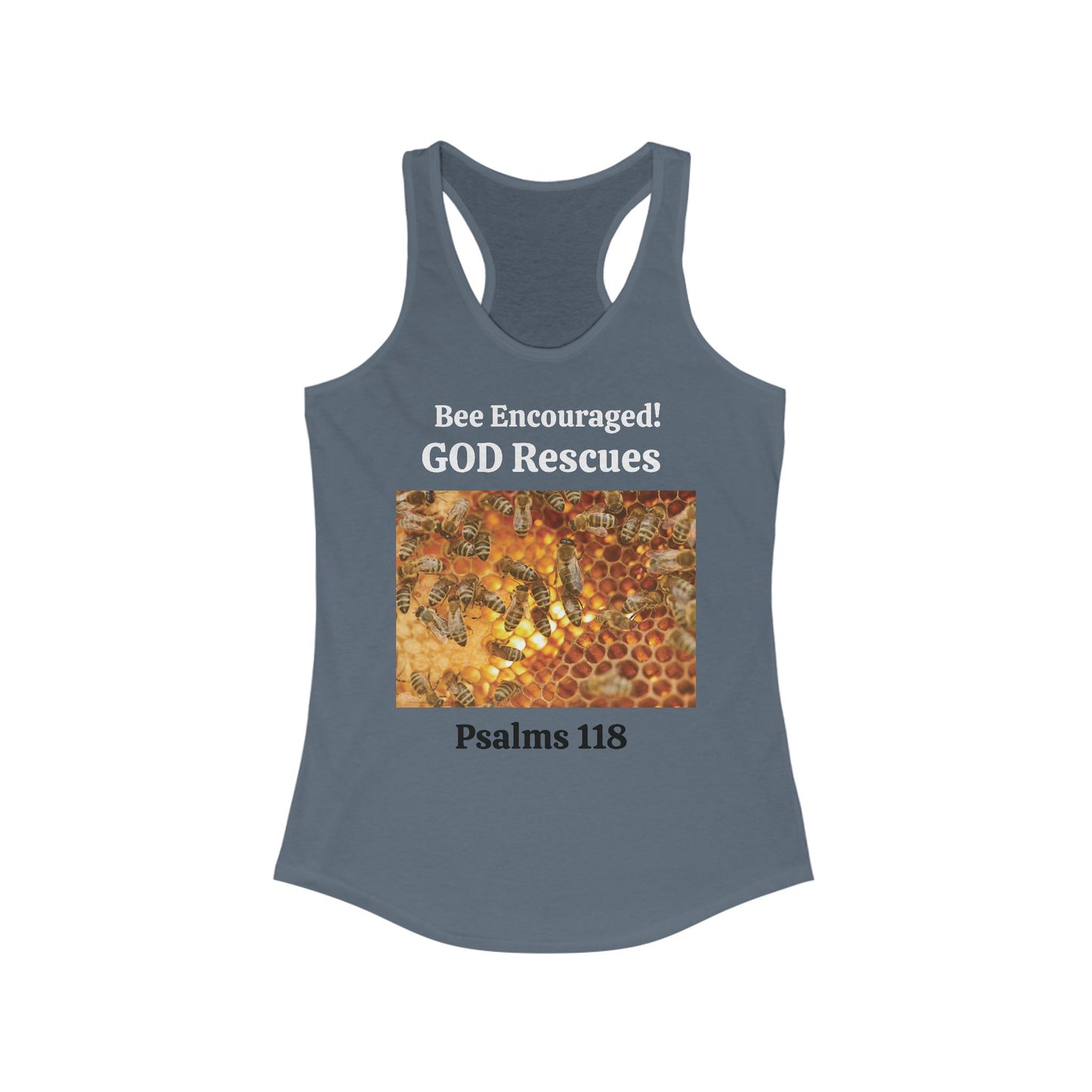 Women's Ideal Racerback Tank BEE ENCOURAGED