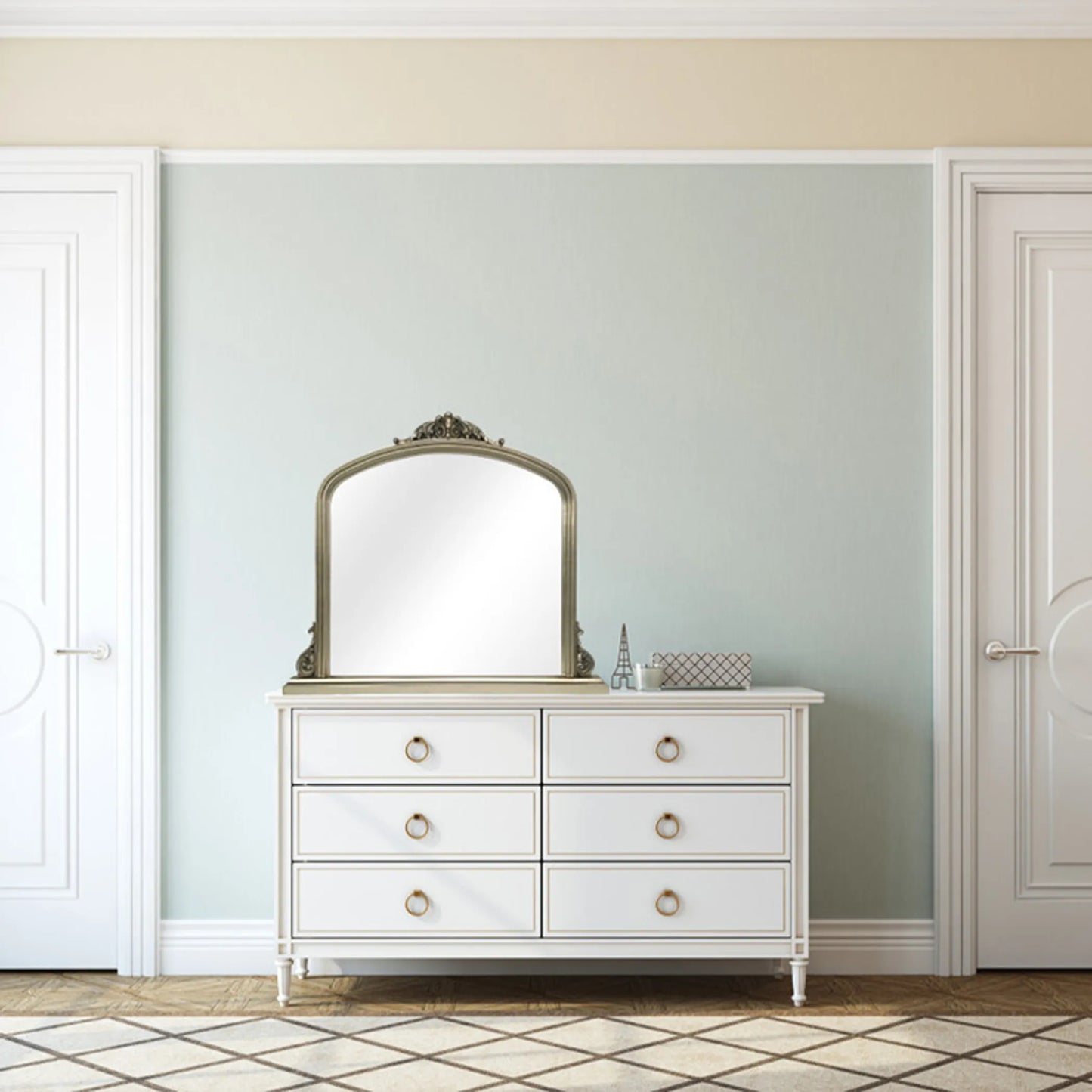 Amarone French Arched Dresser Mirror