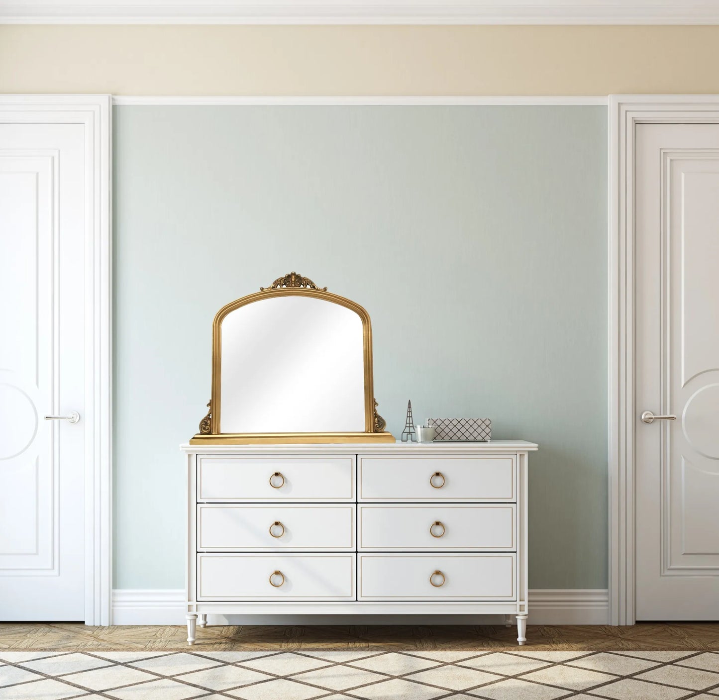 Amarone French Arched Dresser Mirror