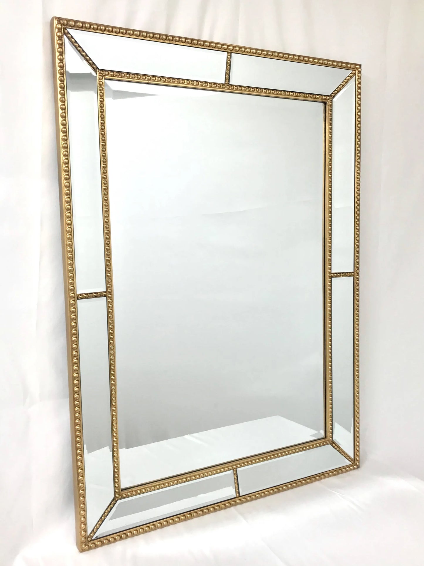 Roxeburghe Beaded Modern Wall Mirror