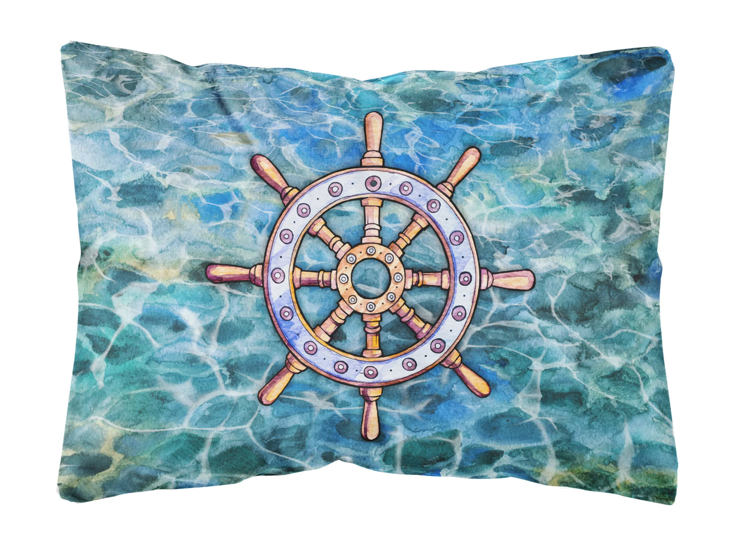 Sealife with Picture Canvas Fabric Decorative Pillow