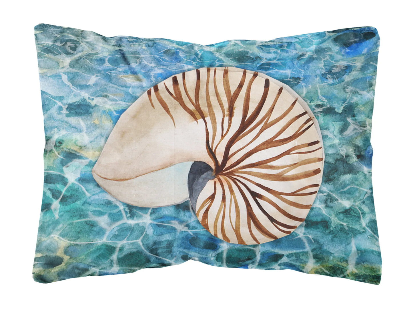 Sealife with Picture Canvas Fabric Decorative Pillow