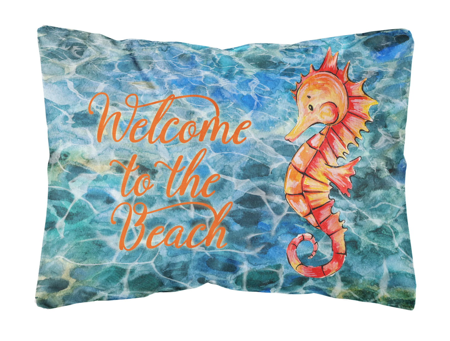 Sealife with Picture Canvas Fabric Decorative Pillow