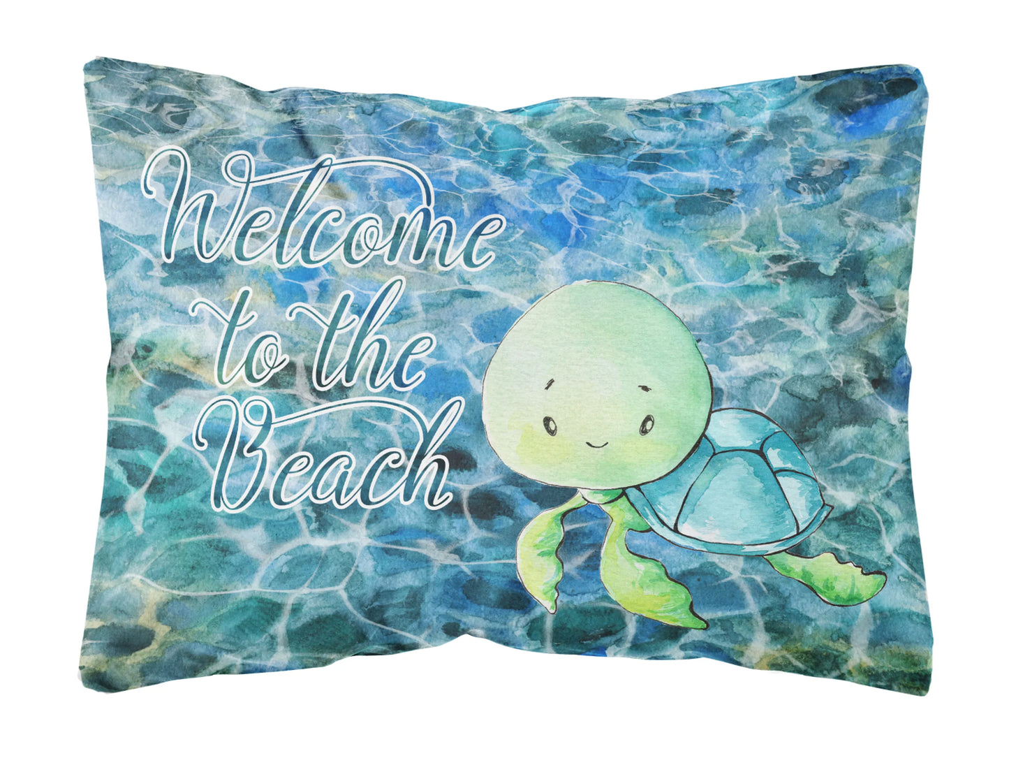 Sealife with Picture Canvas Fabric Decorative Pillow