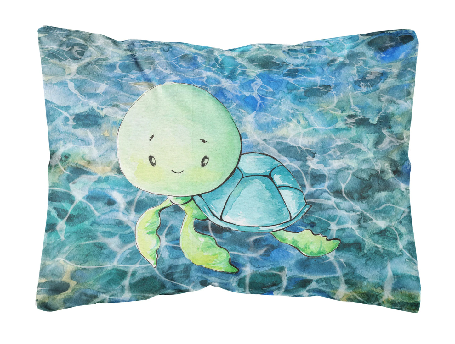 Sealife with Picture Canvas Fabric Decorative Pillow