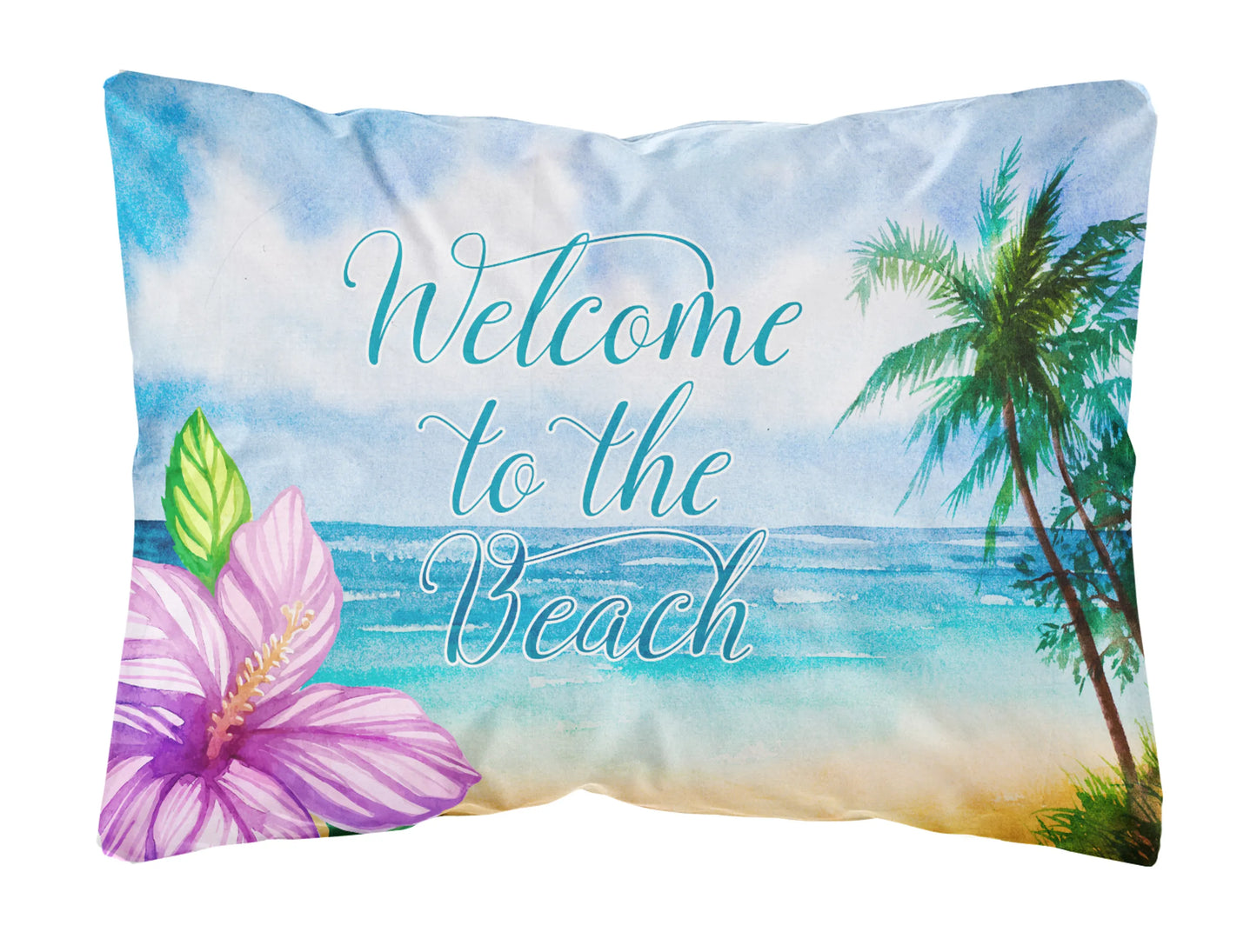 Sealife with Picture Canvas Fabric Decorative Pillow