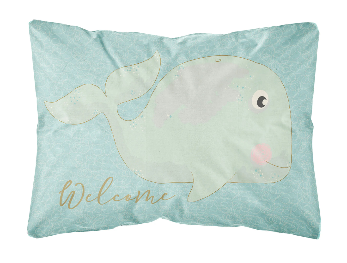 Sealife with Picture Canvas Fabric Decorative Pillow