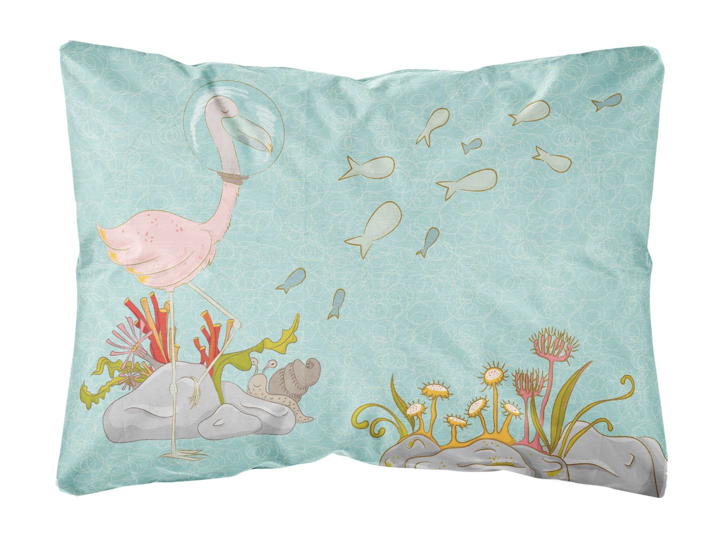 Sealife with Picture Canvas Fabric Decorative Pillow