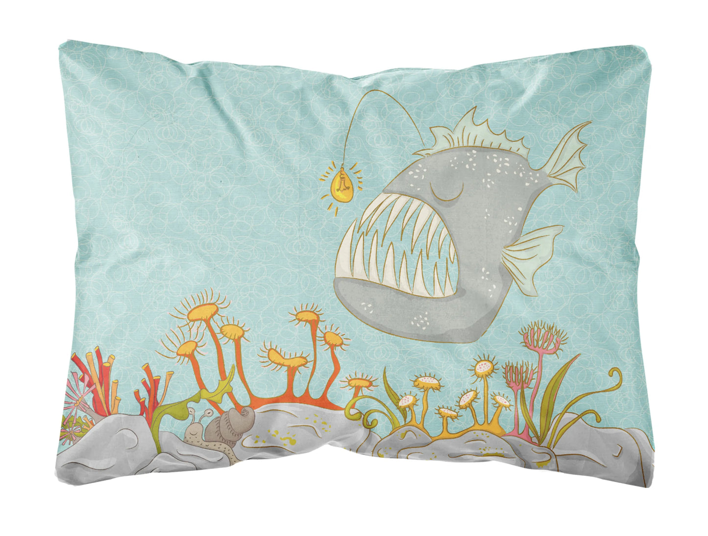 Sealife with Picture Canvas Fabric Decorative Pillow