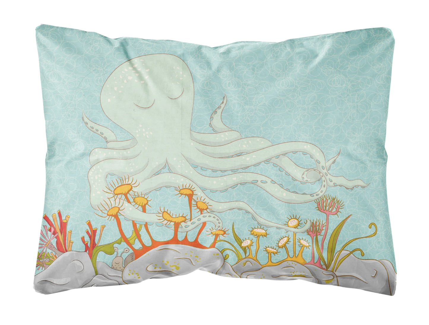 Sealife with Picture Canvas Fabric Decorative Pillow