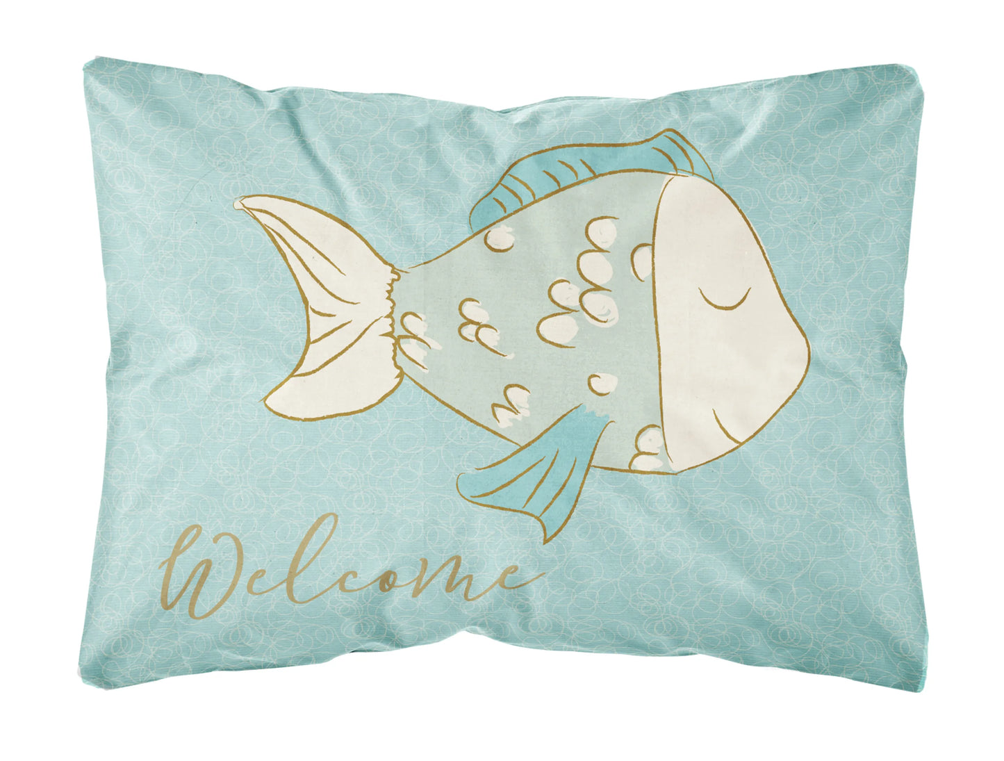 Sealife with Picture Canvas Fabric Decorative Pillow