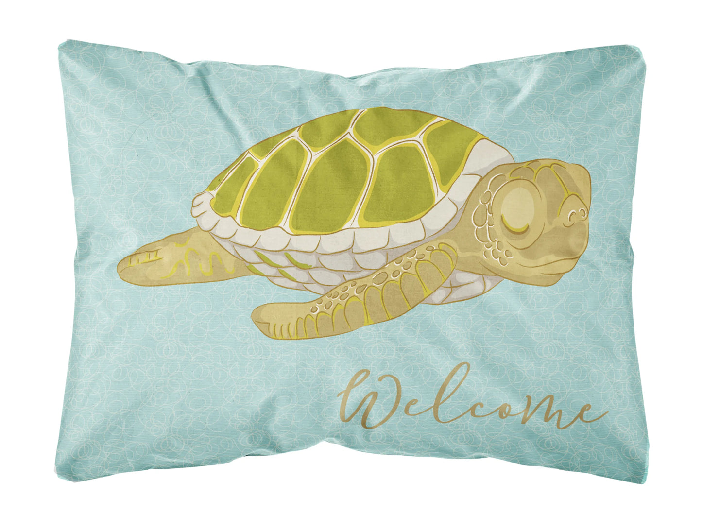 Sealife with Picture Canvas Fabric Decorative Pillow