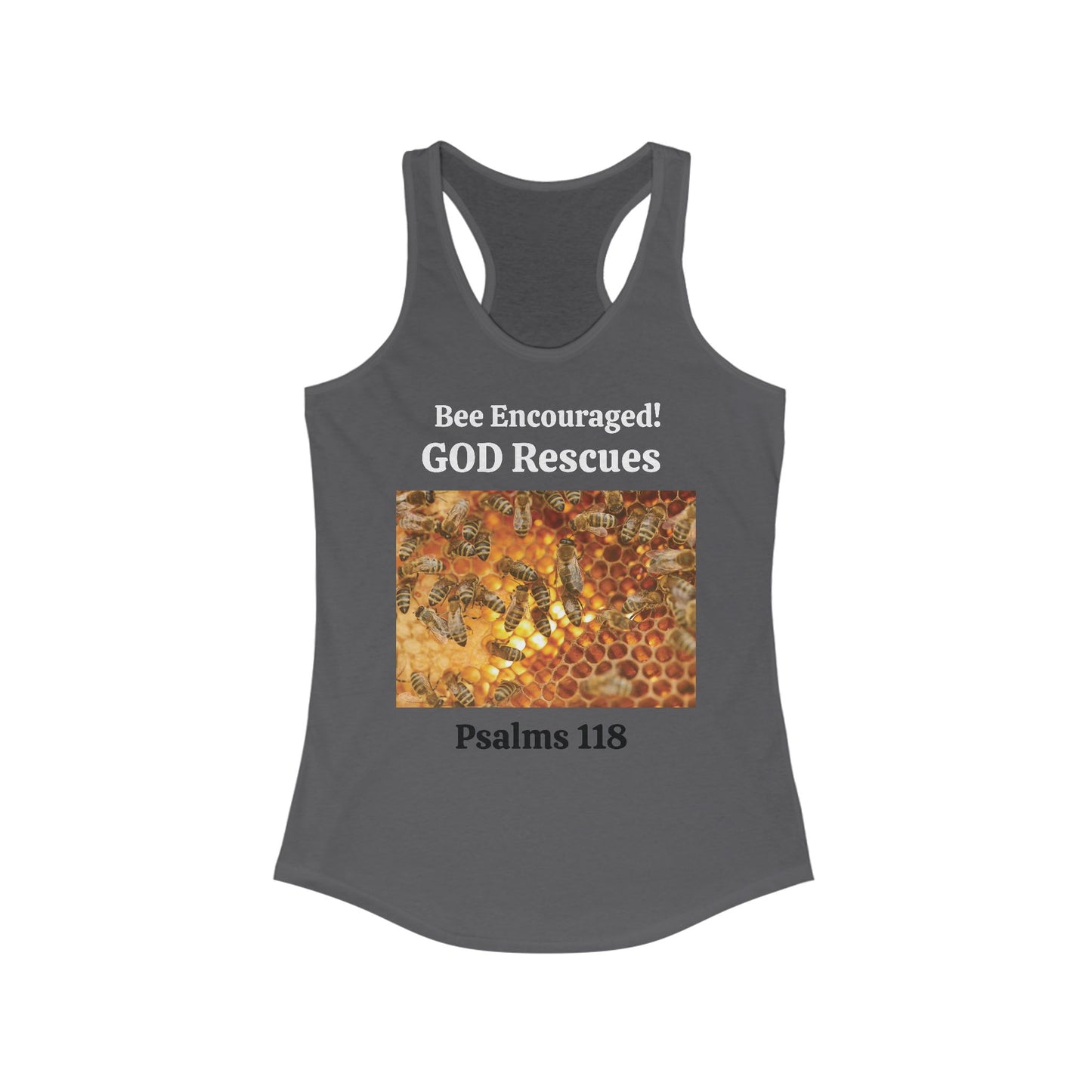 Women's Ideal Racerback Tank  BEE ENCOURAGED