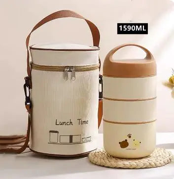 1240ML/1590ML Large Capacity Stainless Steel Lunch Box