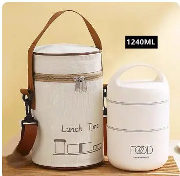 1240ML/1590ML Large Capacity Stainless Steel Lunch Box