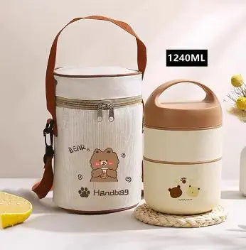 1240ML/1590ML Large Capacity Stainless Steel Lunch Box